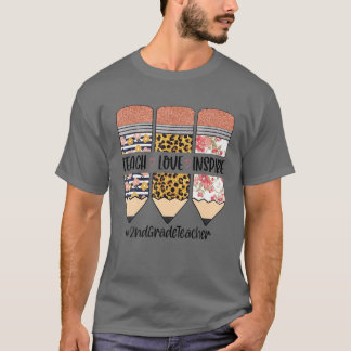 Camiseta Professor De segundo De Volta À Escola Ensinar Ado