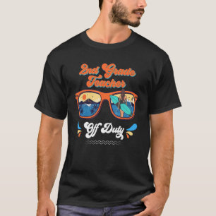 Camiseta Professor de segundo desligado óculos de sol Verão