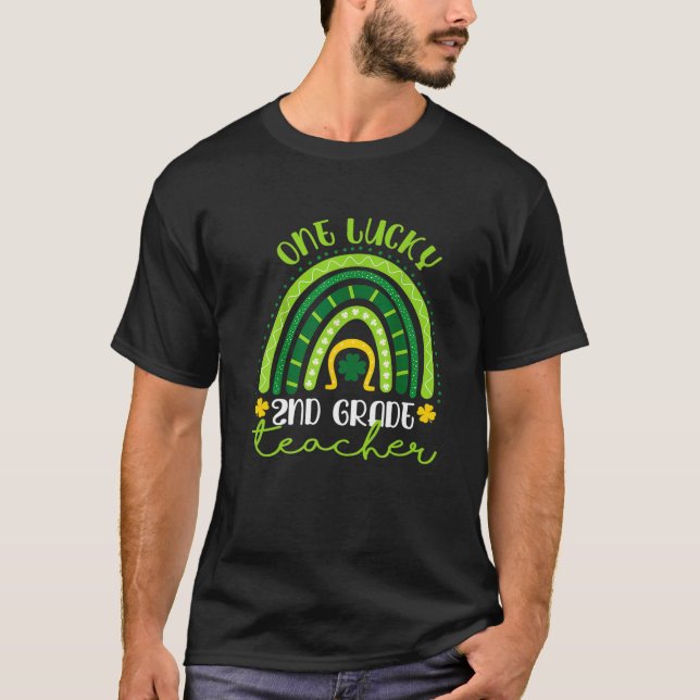 Camiseta Professor De Segundo Sortudo Rua Arco-Íris Patrick (Frente)