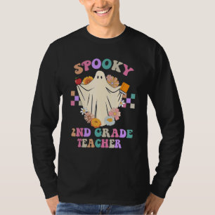 Camiseta Professor de segundo Spooky de Grau Brilhante de F