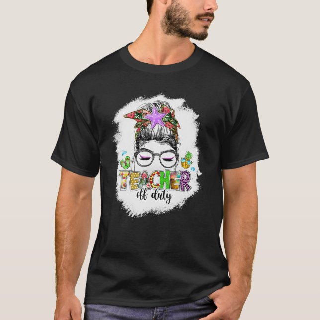 Camiseta Professor de serviço Cabelo nojento Engraçado T (Frente)