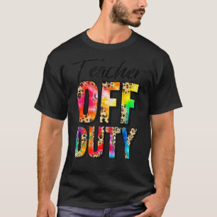 Camiseta Professor de serviço feliz no último dia do colar