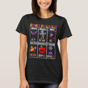 Camiseta Professor de Sílabas Assustadoras Educação Diverti
