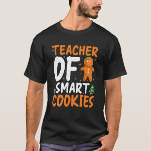 Camiseta Professor de Smart Cookies Funny Gingerbread Natal
