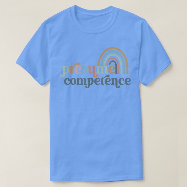 Camiseta Professor de SPED de Competência de Presume (Frente do Design)