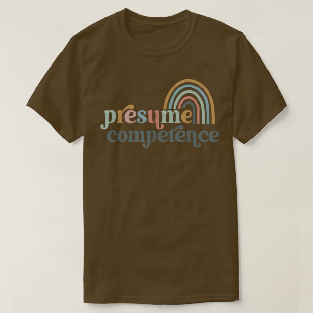 Camiseta Professor de SPED de Competência de Presume (Frente do Design)