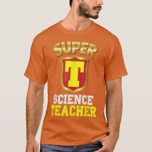 Camiseta Professor De Super Ciência De Volta Ao Colégio Her