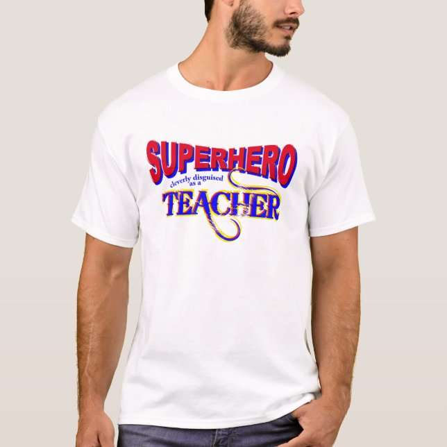 Camiseta Professor de Super-Herói (Frente)