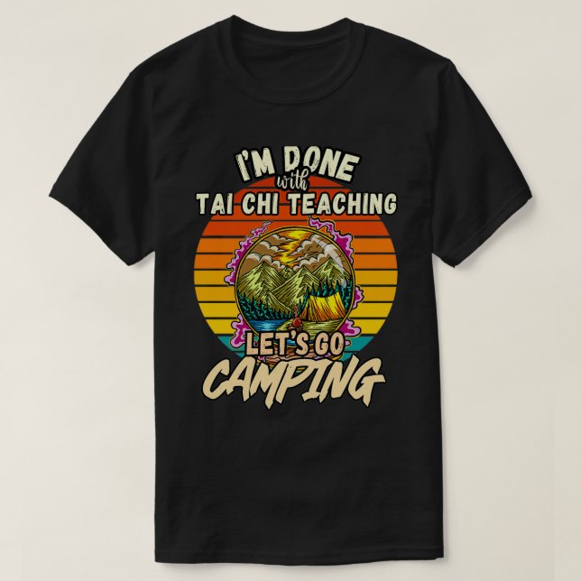 CAMISETA PROFESSOR DE TAI CHI E CLÁSSICO DE DESIGN DE CAMPI (Frente do Design)