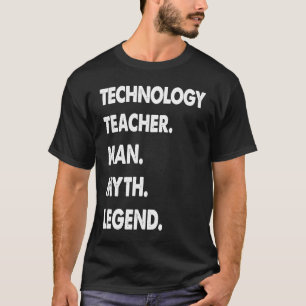 Camiseta Professor de Tecnologia Homem Mito Legenda