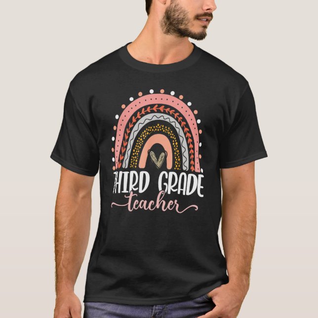 Camiseta Professor de terceiro grau Ensino e Amor inspira o (Frente)