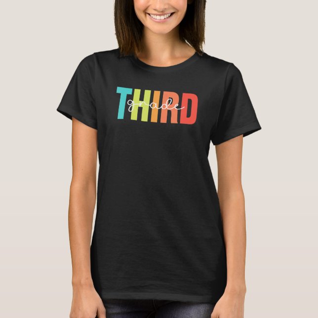 Camiseta Professor De Terceiro Grau para o Primeiro Dia do  (Frente)