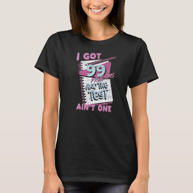 Camiseta Professor de teste de exame (Frente)
