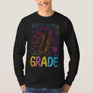 Camiseta Professor de Tipografia do 7º ano Tie Dye Primeiro
