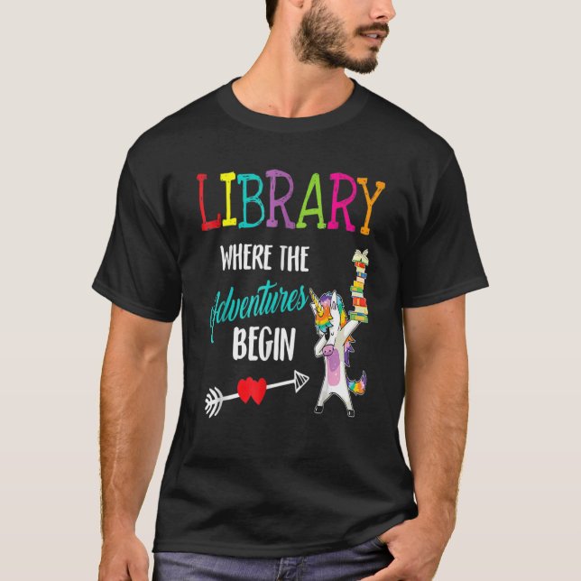 Camiseta Professor De Tripulação De Ph De Volta À Bibliotec (Frente)