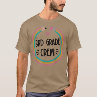 Camiseta Professor de Tripulação do Lápis do 3º ano Estudan