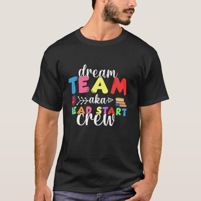 Camiseta Professor de Tripulação em Início da Equipe da Dre (Frente)