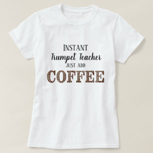 Camiseta Professor de trompete instantâneo adiciona música