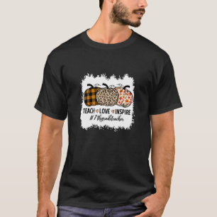 Camiseta Professor De Volta À 7 Da Escola Pumpkin Fall Teac