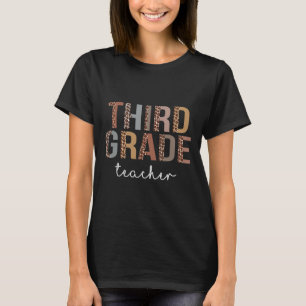 Camiseta Professor De Volta À Apreciação Escolar Leopardo