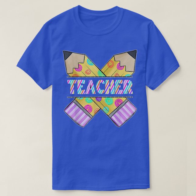 Camiseta Professor De Volta À Escola Feliz Primeiro Dia Da  (Frente do Design)