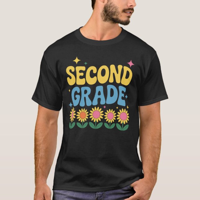 Camiseta Professor de volta à escola para crianças da 2ª sé (Frente)