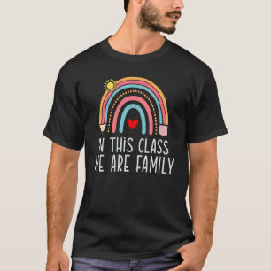 Camiseta Professor de Volta às Aulas Arco-íris, Nesta Turma