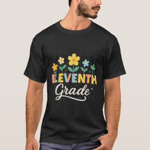 Camiseta Professor de volta às aulas com flores silvestres