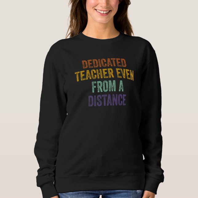 Camiseta Professor Dedicado Mesmo à Distância Sarcástico (Frente)