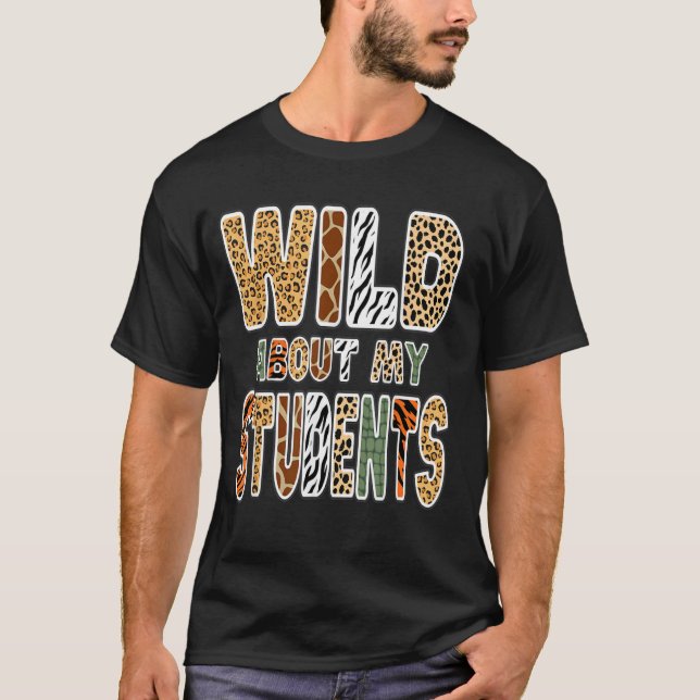 Camiseta Professor Descontrolado Estampa de Animal (Frente)