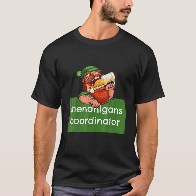 Camiseta Professor Dia de São Patrício Coordenador Shenanig (Frente)