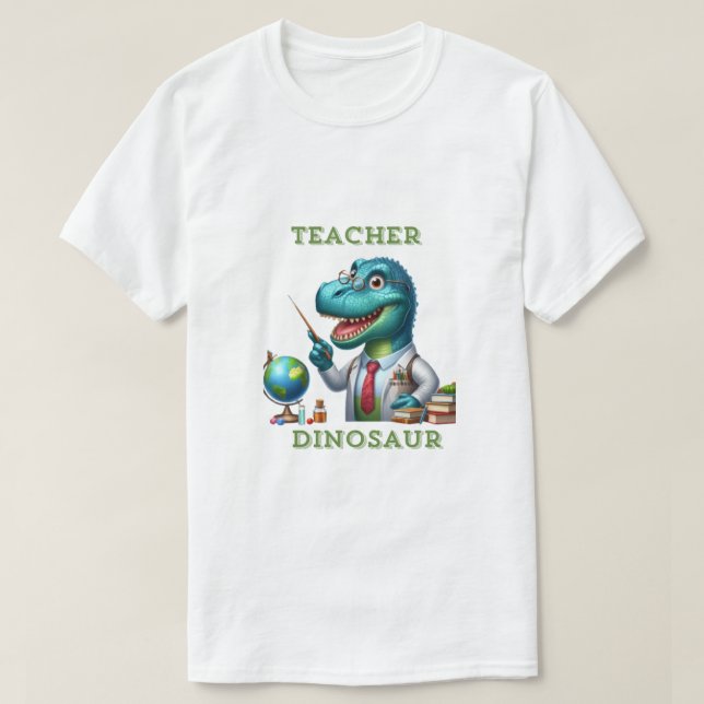 Camiseta Professor Dinossaur Dino T-rex (Frente do Design)