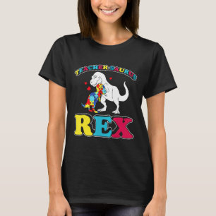 Camiseta Professor Dinossauro Autismo-Autismo Teachersaurus
