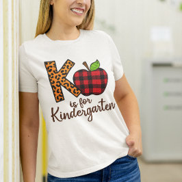 Camiseta Professor divertido K é para o Gráfico do jardim d