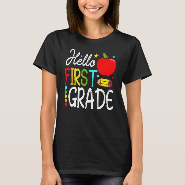 Camiseta Professor do 1º ano do 1º ano da Equipe de ruas (Frente)