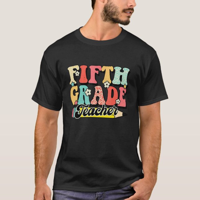 Camiseta Professor do 1º ano do 1º ano de 5 Gra (Frente)