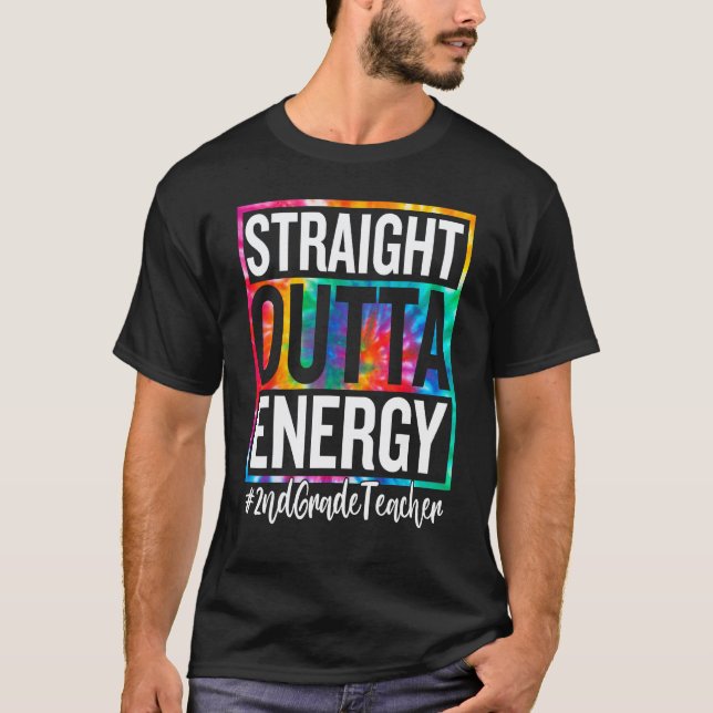 Camiseta Professor do 2º ano direto da energia Vida de prof (Frente)