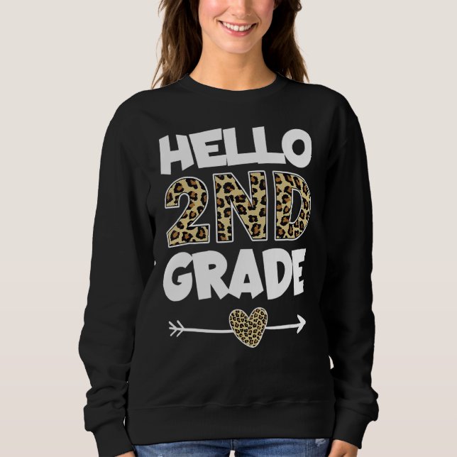 Camiseta Professor do 2º ano segundo Leopard Print (Frente)