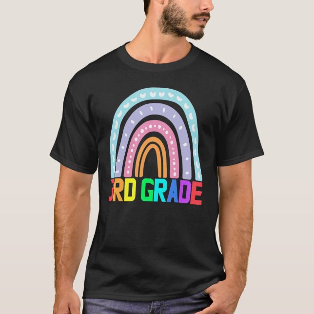 Camiseta Professor do 3º ano Rainbow Professor do 3º ano (Frente)