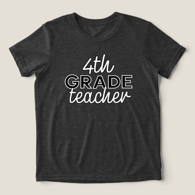 Camiseta Professor do 4º ano (Design frontal)