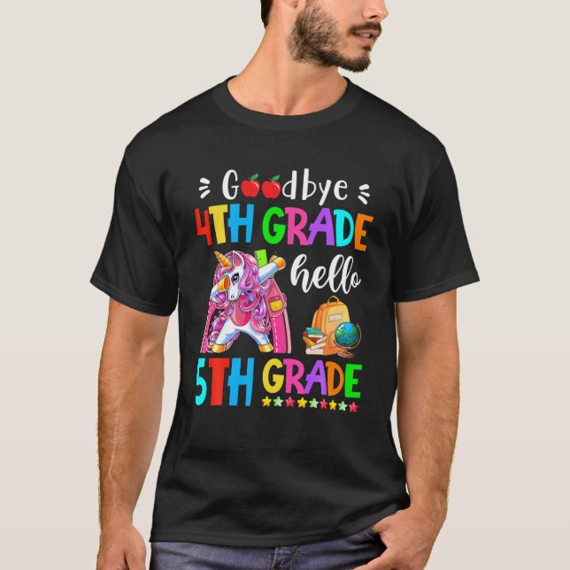Camiseta Professor do 4º ano de Alô, 5, de volta para (Frente)