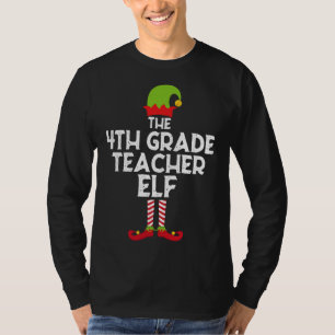 Camiseta Professor do 4º ano Elf Matando Família Natal Pa