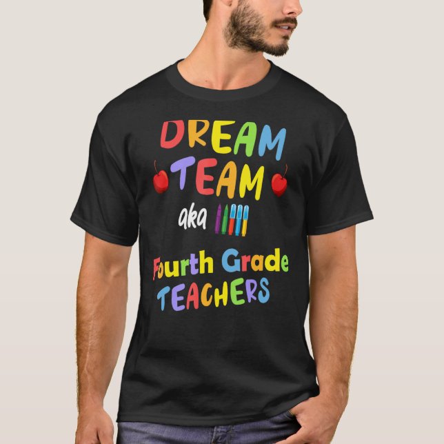 Camiseta Professor do 4º ano Equipe de Sonhos Equipe de Vol (Frente)