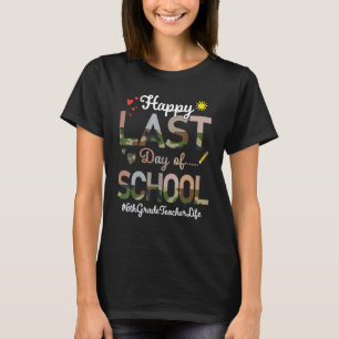 Camiseta Professor do 6º ano Feliz último dia de aula Estam