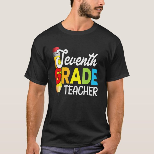 Camiseta Professor do 7º ano no 1º dia da escola (Frente)