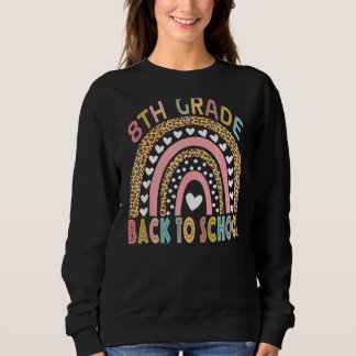 Camiseta Professor do 8º ano Leopard Rainbow 8.º ano Chá