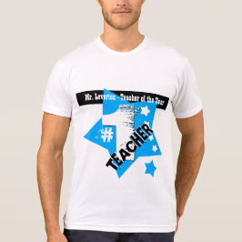 Camiseta PROFESSOR do ANO de Bar V10 de Burst and Color Sta