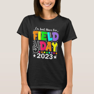 Camiseta Professor do Dia de Campo Arco-íris Estou Aqui Ape