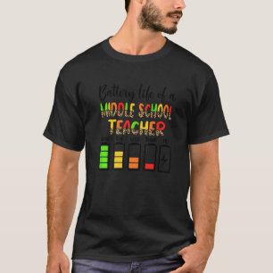 Camiseta Professor do ensino médio - Vida Útil da Bateria n
