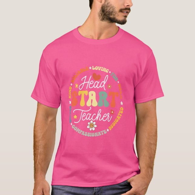 Camiseta Professor do Head Start Equipe de Homeschool Heads (Frente)